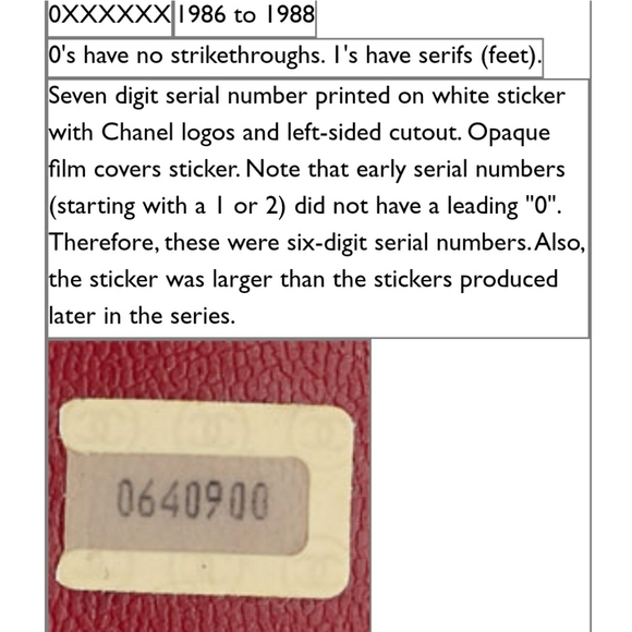 JUST SHARING! Chanel Serial Number Info - Picture 10 of 11